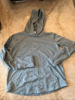Athleta girl Light Blue/green Heathered dry fit Hoodie